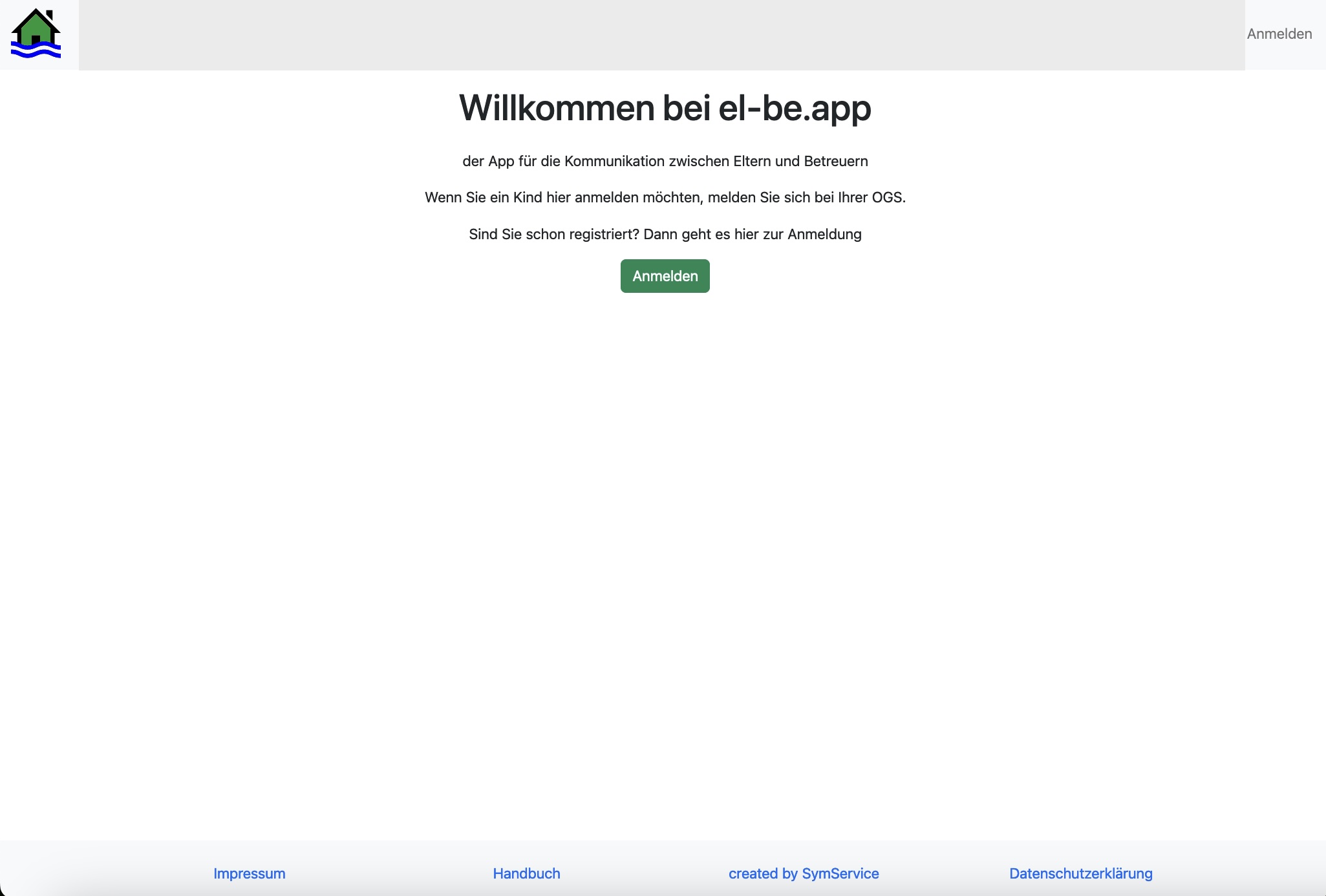 el-be.app Anmelde-Seite
