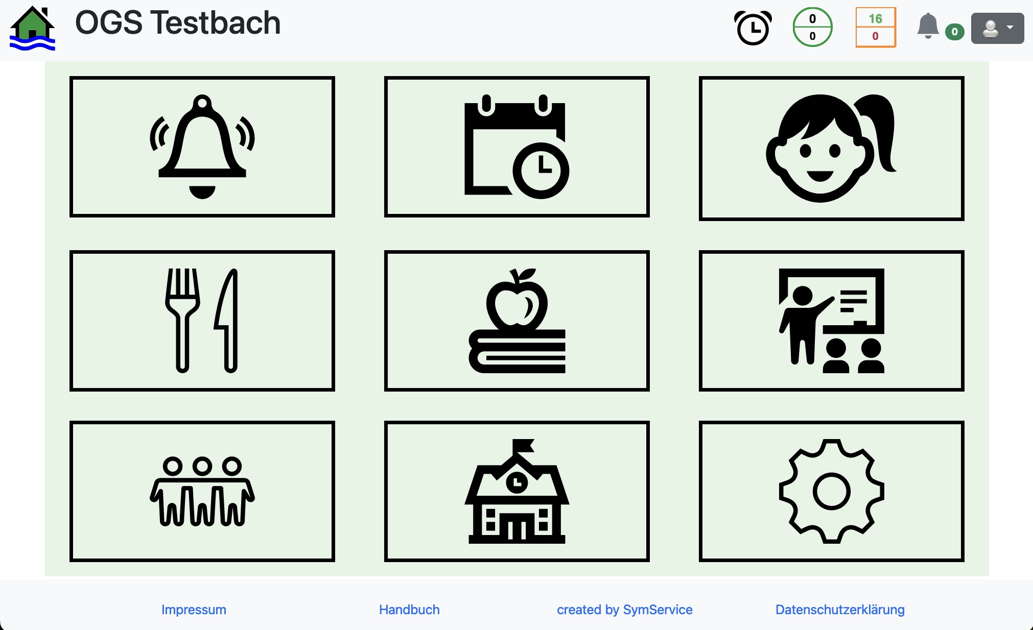 el-be.app Betreuer-Start-Seite