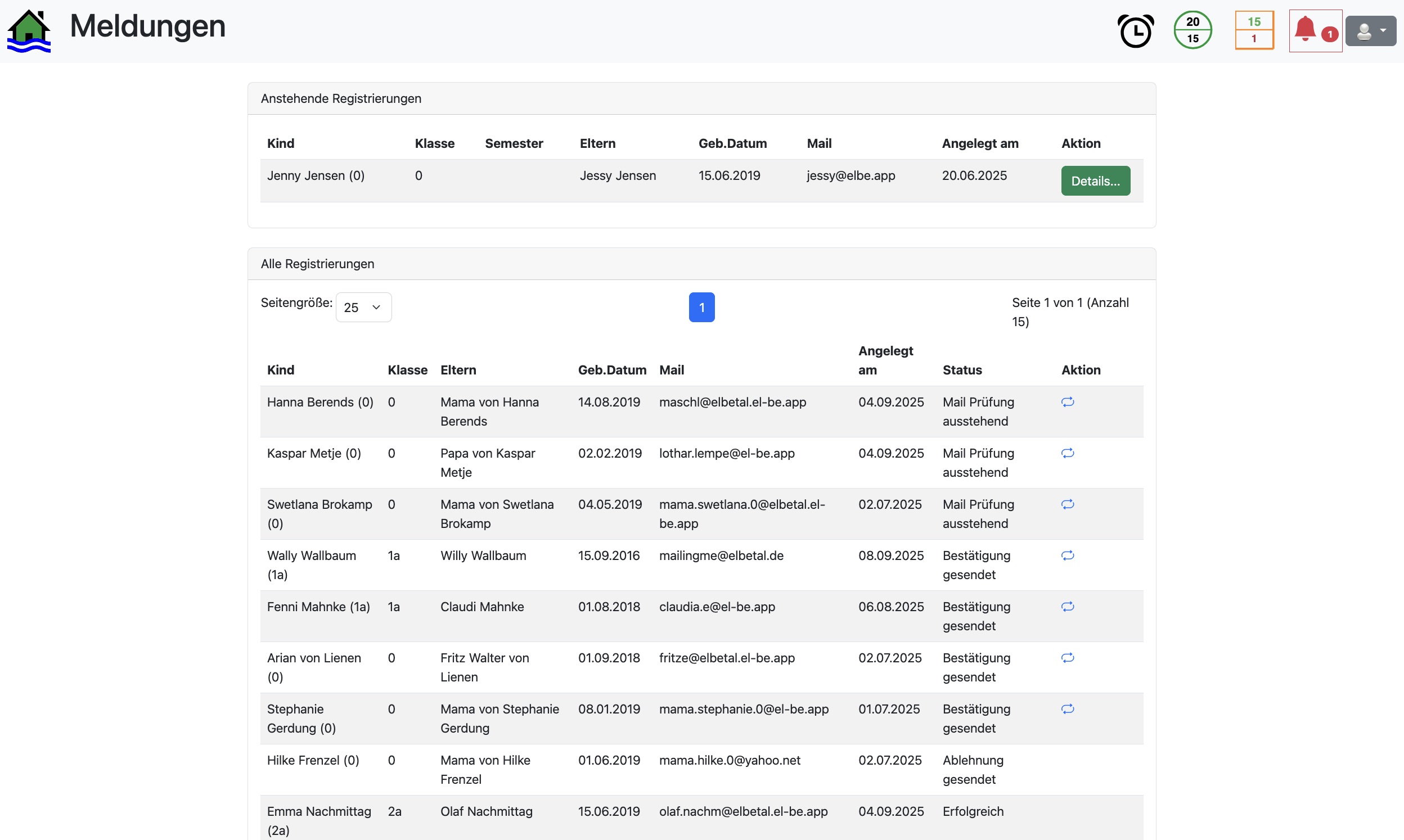 el-be.app - Meldungen