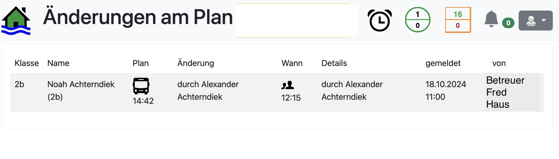 el-be.app - Monitor, Änderungen am Plan