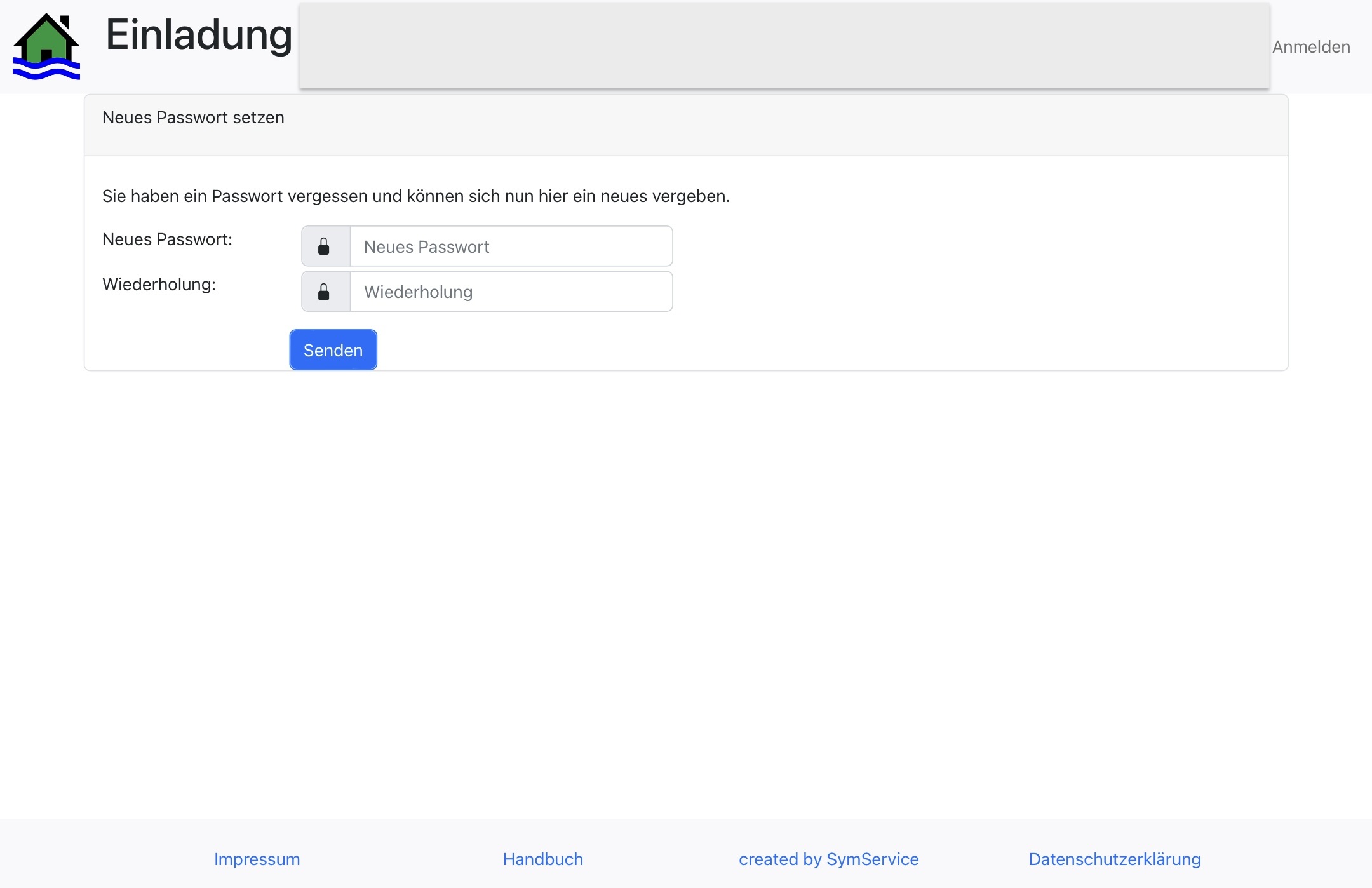 el-be.app Paswort vergessen - Neues Passwort setzen