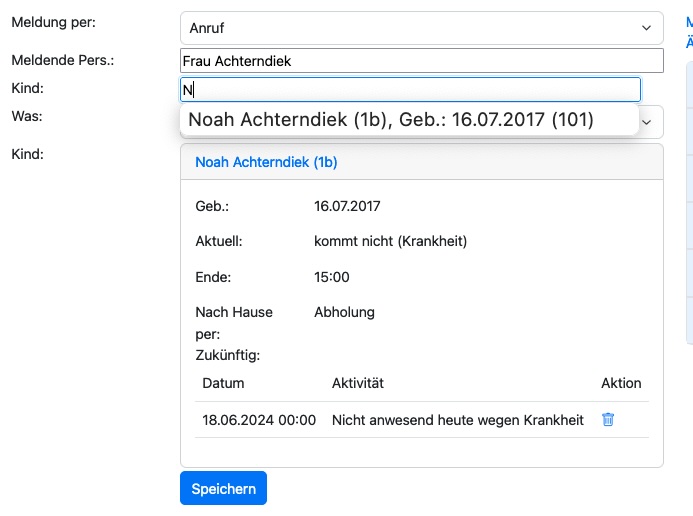el-be.app - Meldende Person, Kind
