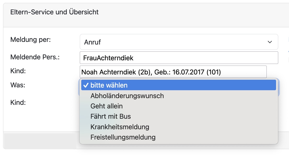 el-be.app - Meldende Person, Was