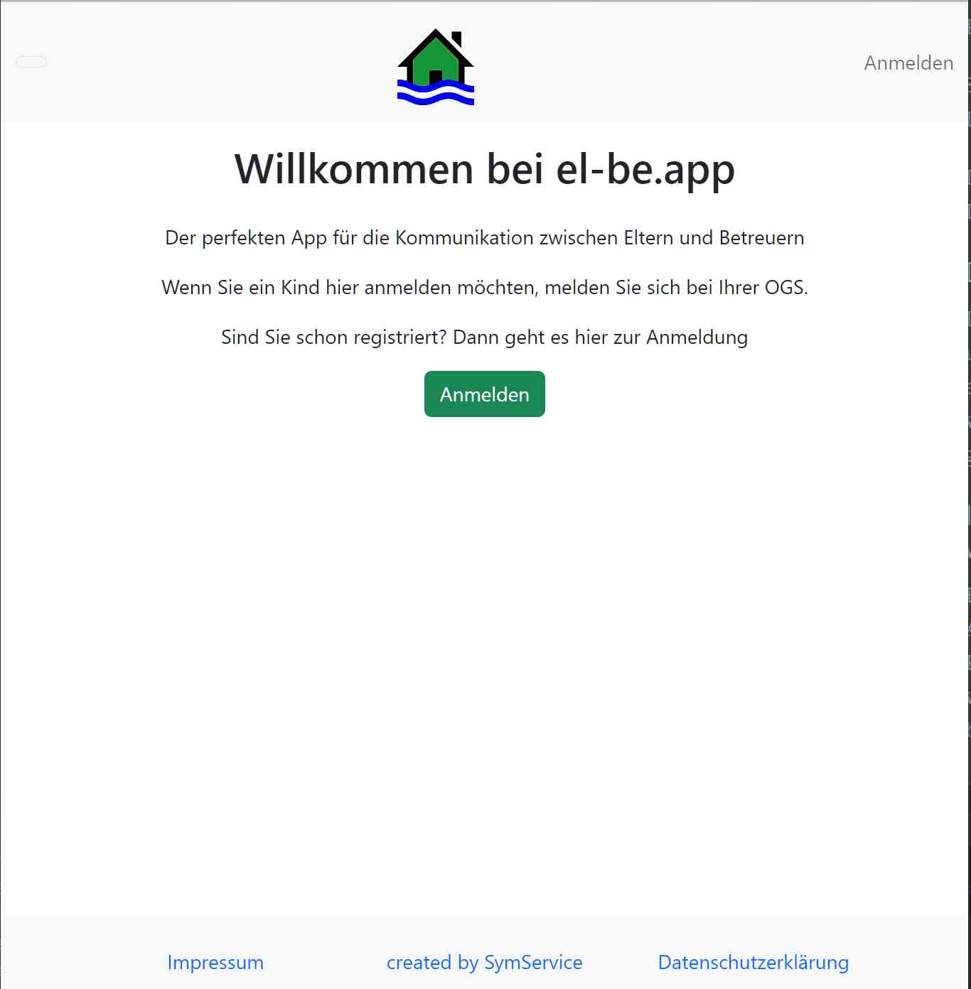 el-be.app Anmelde-Seite