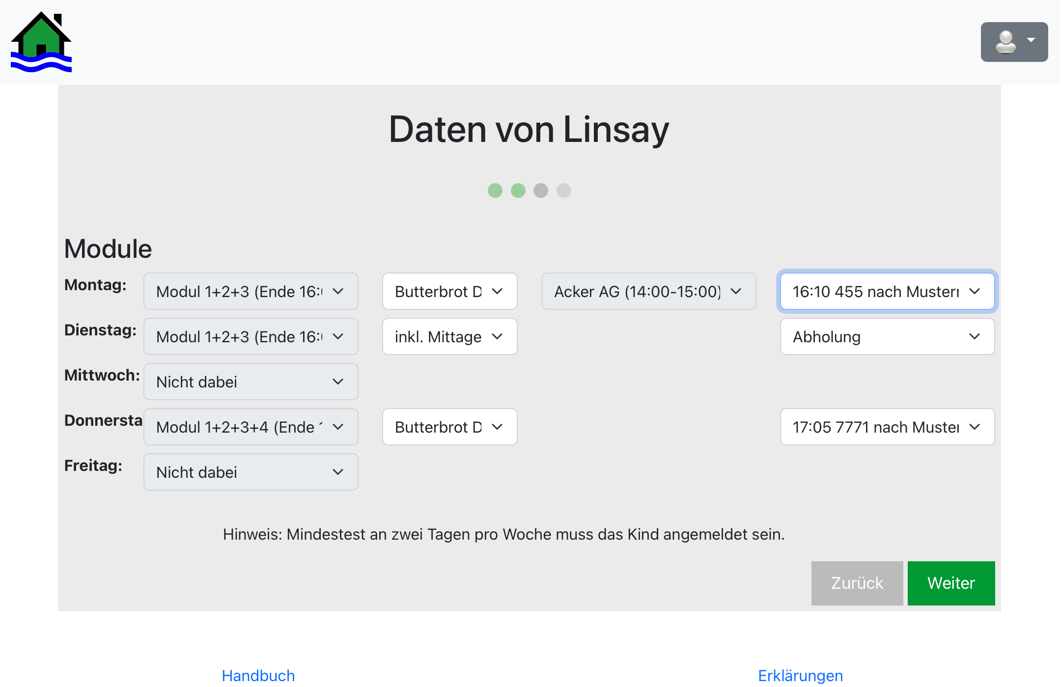 el-be.app Module zum Kind
