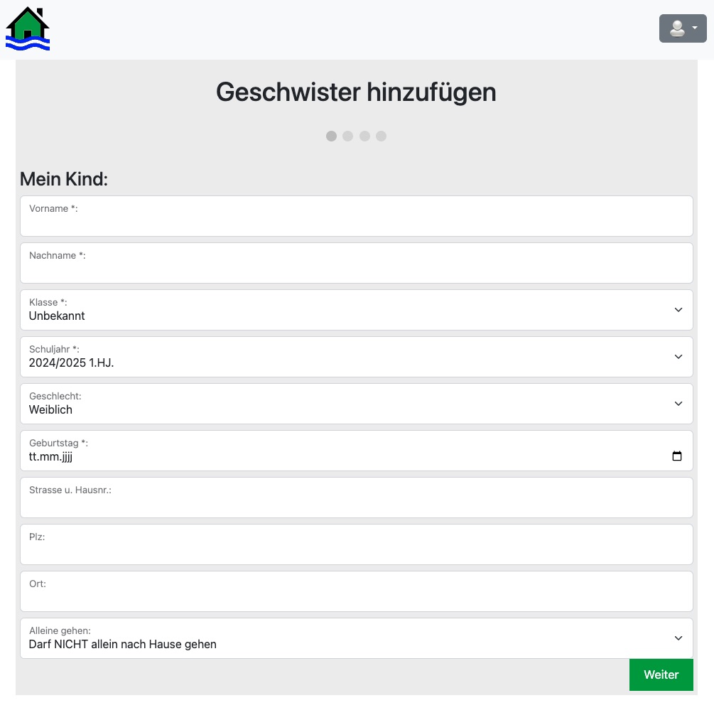 el-be.app Geschwister hinzufügen - Mein Kind