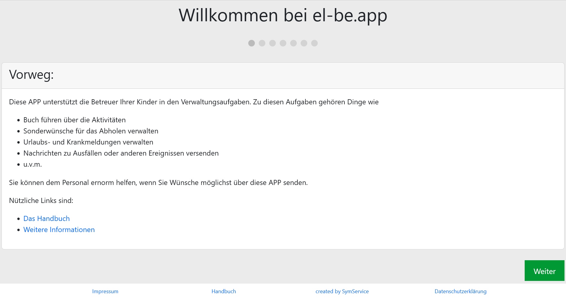 el-be.app Registrierung