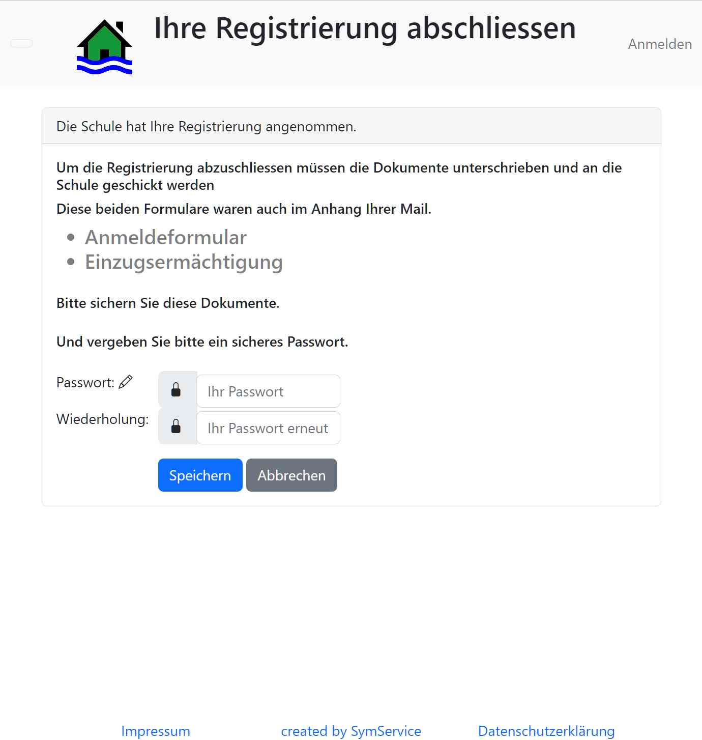 el-be.app Ihre Registrierung abschliessen